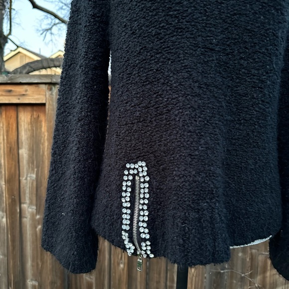 INC Black Boucle Knit Sweater - Picture 3 of 9